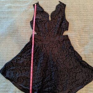 Marciano Black Lace Side Cut Out Skater Dress 6